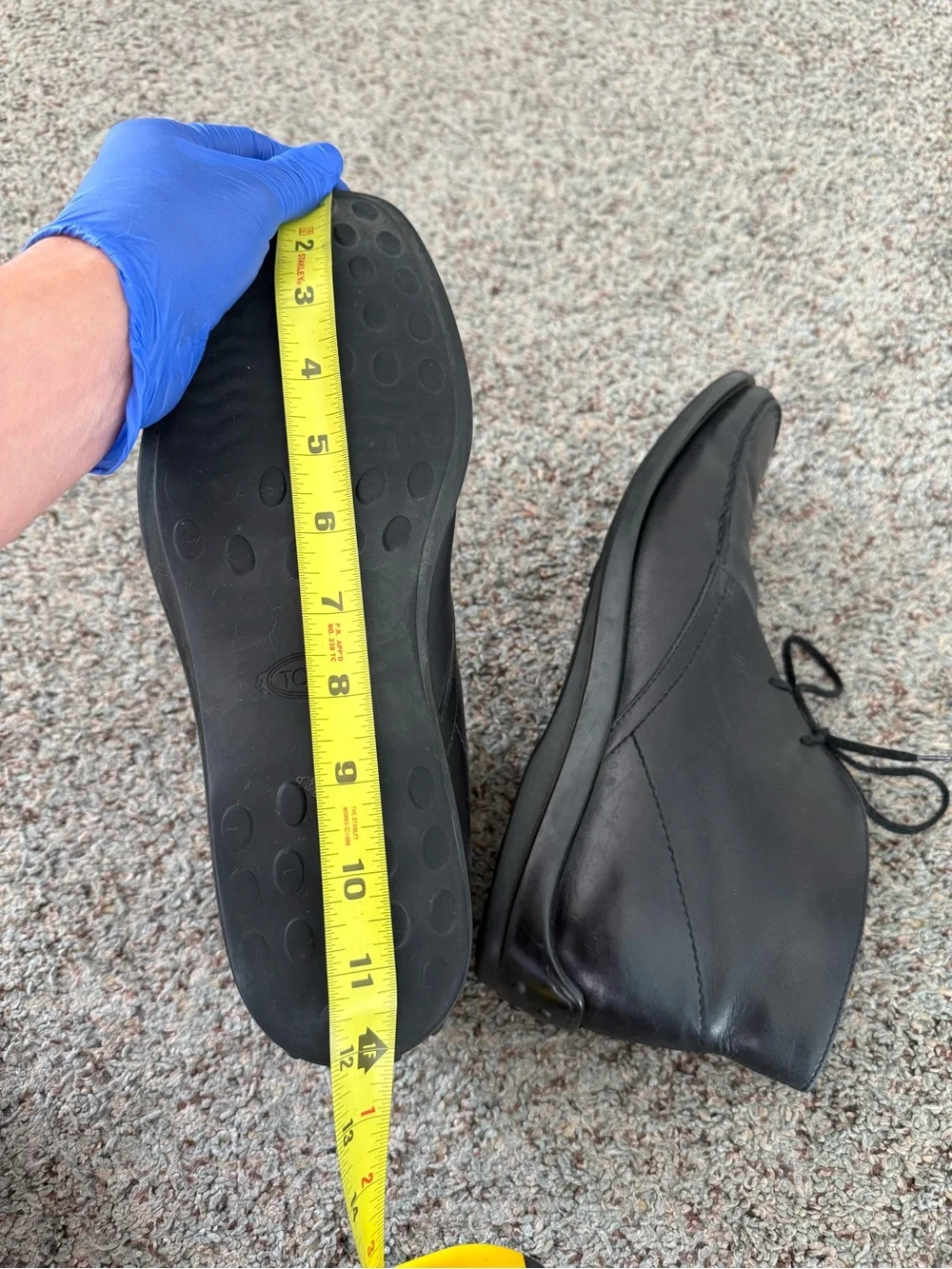 Tods Black Leather Chukka Boots size 8